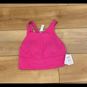 lululemon wunder train bra longline sonic pink 6